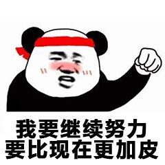我要继续努力要比现在更加皮