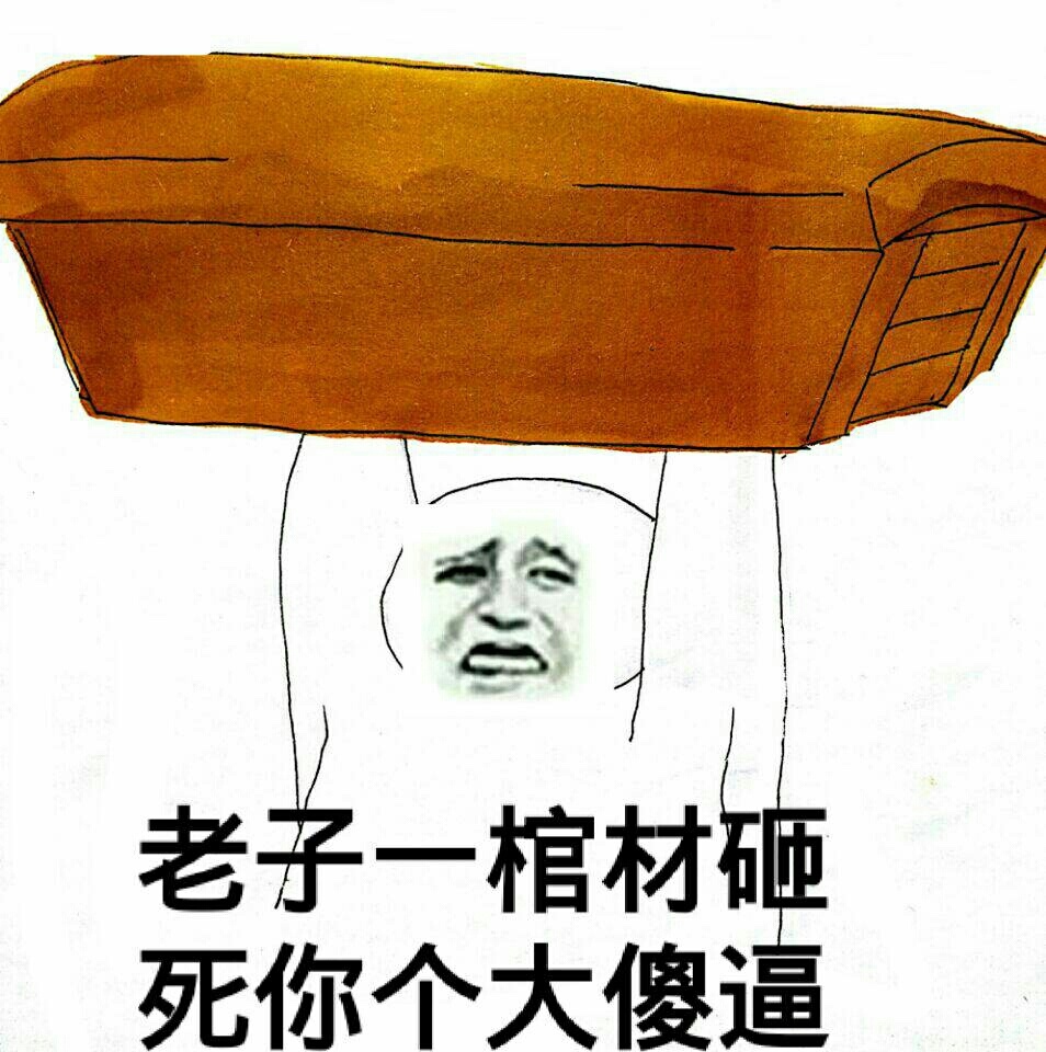 老子一个棺材砸死你个大傻逼 老子一个棺材砸死你个大傻逼