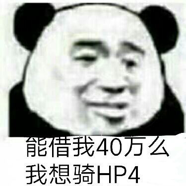 能借我40万么我想骑HP4