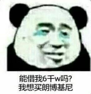 能借我6千W吗？我想买兰博基尼