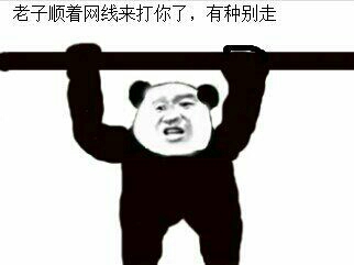 老子顺着网线来打你了，有种别走