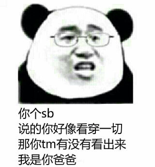 你个sb说的你好像看穿一切_张学友熊猫头斗图表情包