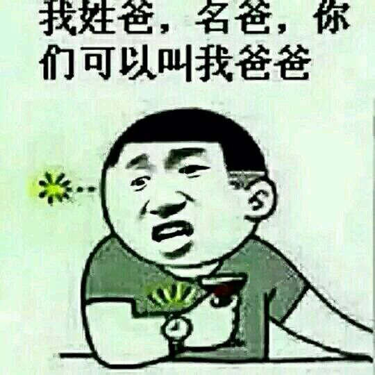 我姓爸，名爸，你们可以叫我爸爸