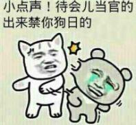 小点声!待会儿当官的出来禁你狗日的