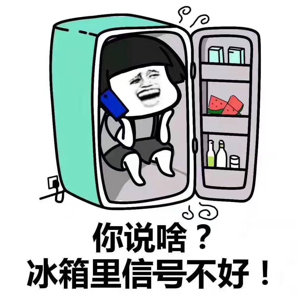 你说啥?冰箱里信号不好!