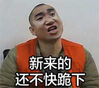 新来的还不快跪下