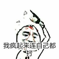 我疯起来连自己都打