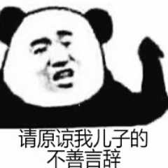 请原谅我儿子的不善言辞