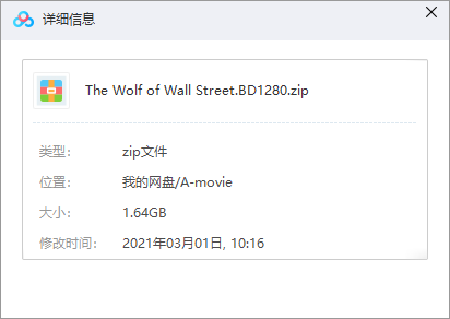 华尔街之狼 网盘属性