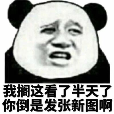 我搁这看了半天了你倒是发张新图啊
