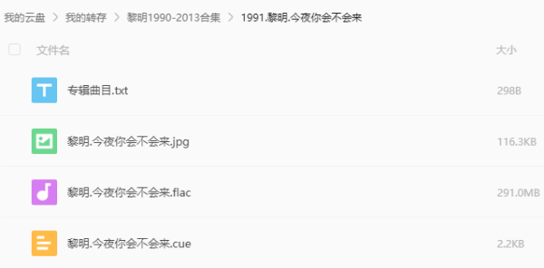 黎明音乐合集 专辑详情