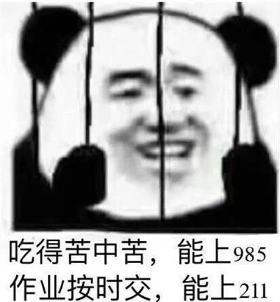 吃得苦中苦,能上985