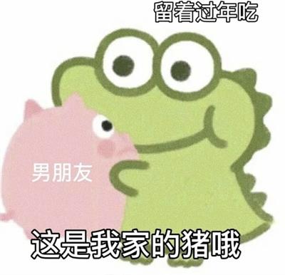这是我家的猪哦 留着过年吃