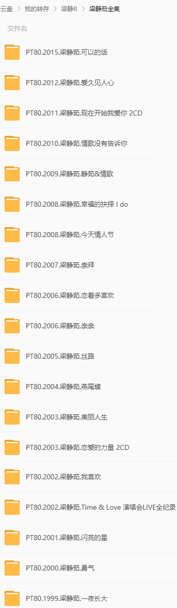 梁静茹音乐合集 文件夹截图1