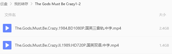 上帝也疯狂1-2 网盘属性
