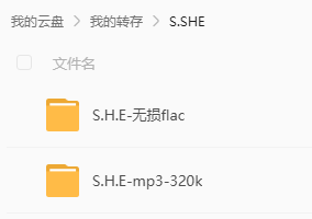 SHE歌曲合集 网盘属性