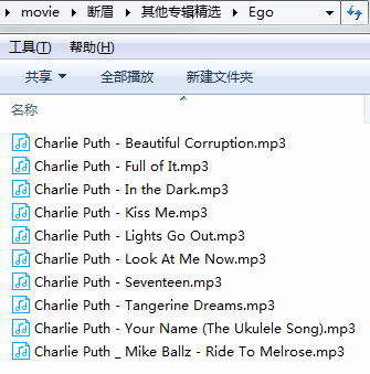 Charlie Puth歌曲大全 Ego专辑歌单