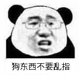 狗东西不要乱指