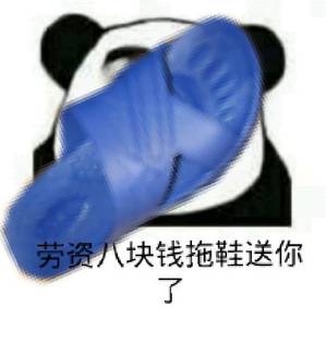 劳资八块钱拖鞋送你了