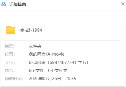 寒战1994 网盘属性